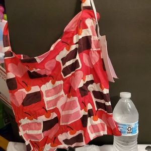 Vintage Pink Cake messenger bag